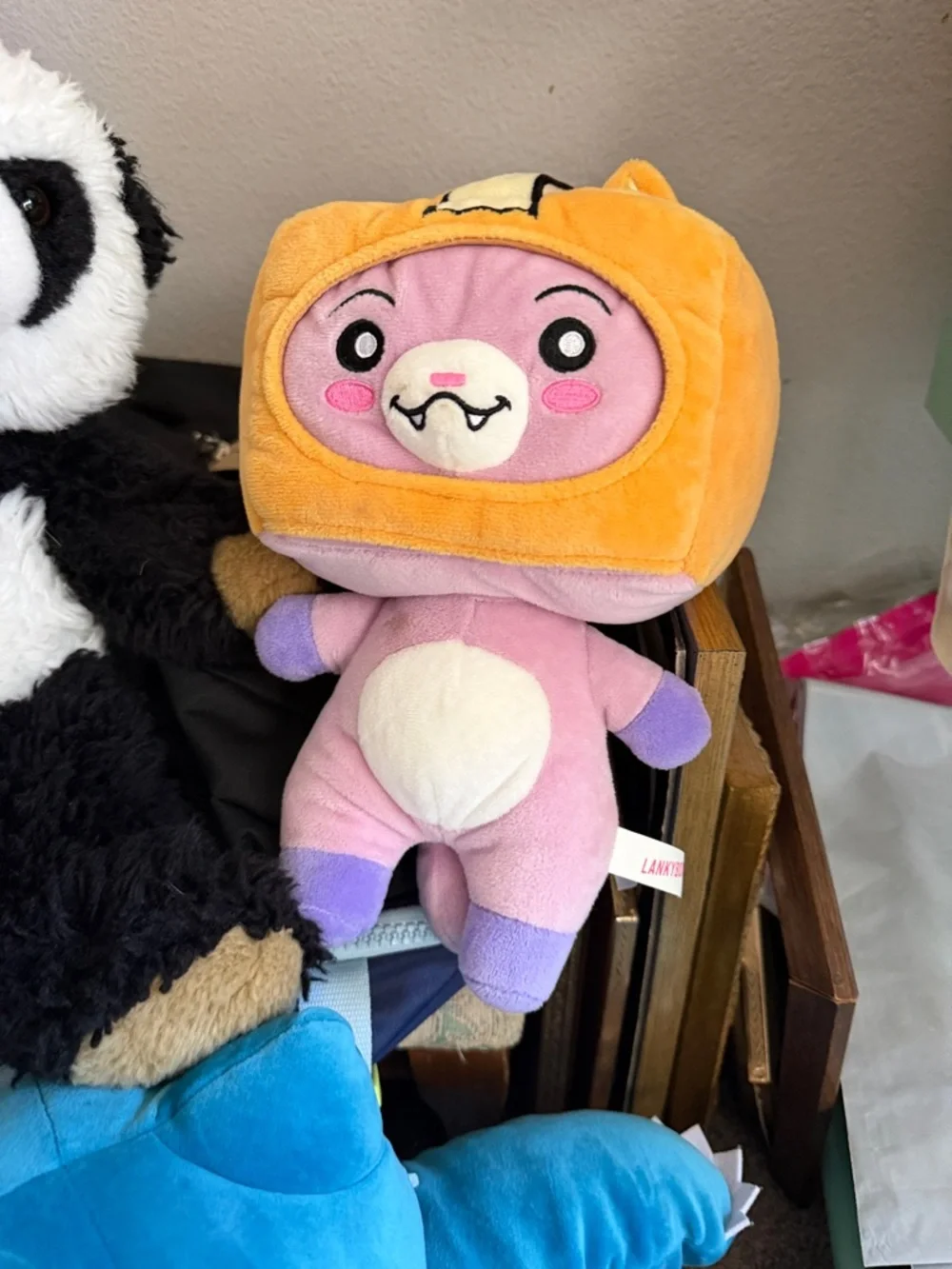 Teal and White Plush Snorlax-Style Stuffed Animal for Kids - Picture 5 of 6